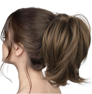 Hoojih Wig, Medium Brown 