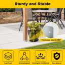 Galvanized Post Base for Concrete, Adjustable Aluminum-zinc Plated Steel Deck Post Anchor Base,Post Base Holder with 1" Standoff for Deck Gazebo Pergola Porch (10, 6x6)