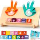 Preschool Learning Toys for Toddlers 2-4, Educational Math manipulatives Number Counting Blocks for Kids, Montessori Toys for 3-5 Year Old Boys Girls Birthday Gifts