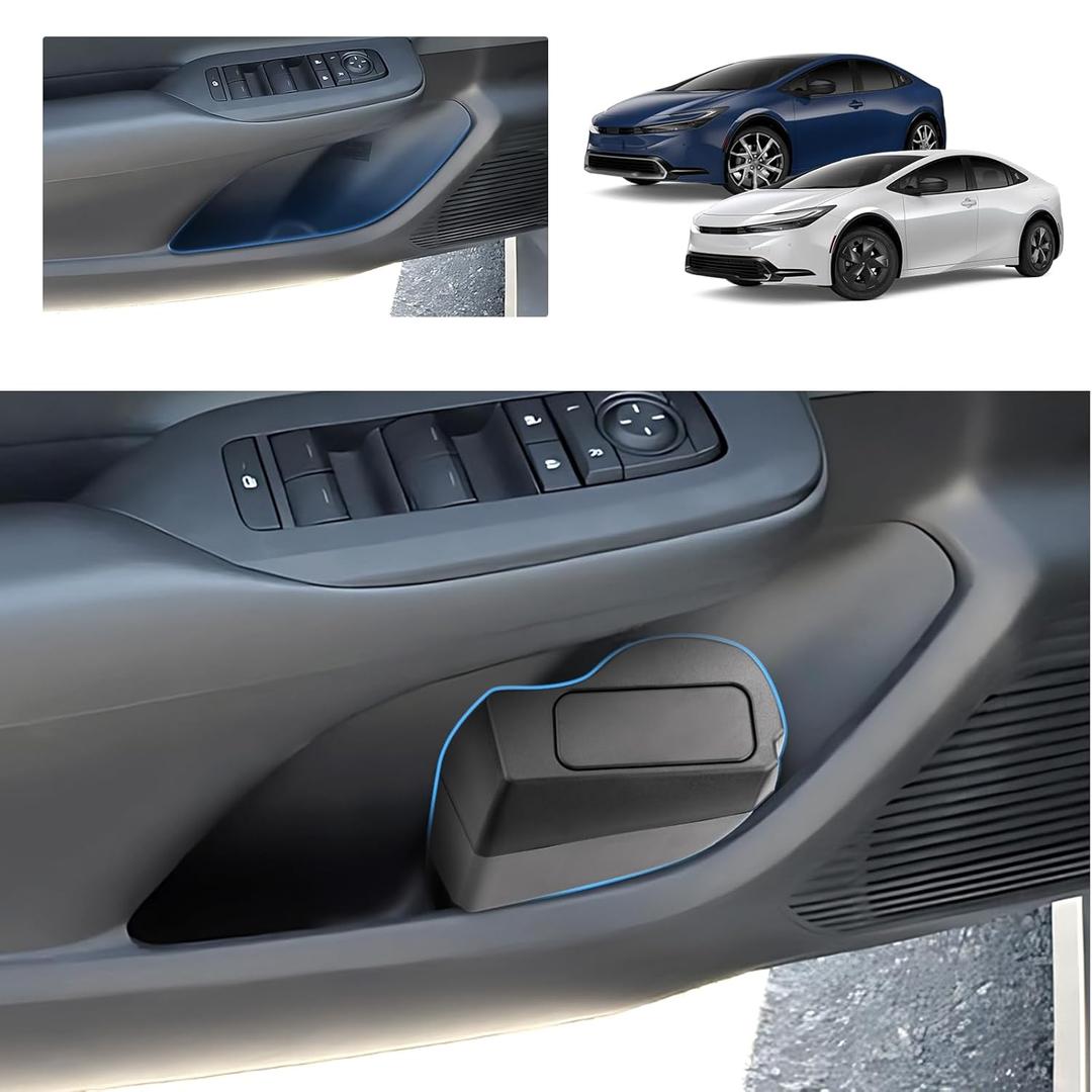 for 2024 Toyota Prius Trash Can for 2023-2025 Toyota Prius/Prius Prime Small Car Trash Bin Prius Left Side Front Door Mini Trash Garbage Bin w/Lid for Toyota Prius Accessories (Prius Left Side)