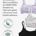 Bodily Everything Bra for Pregnancy, Nursing & Breastfeeding, Soft, Stretchy, Maternity & Sleep Bra with Nursing Access (Black)