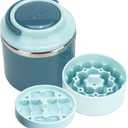 3ml Vial Storage Container, Portable Cooler Cup with Silicone peptide Storage Insert & Stainless Steel Case, Holds Up to 28 Vials, for Diabetic Medication, Fridge & Work Organization (1 short+1 tall with Container)