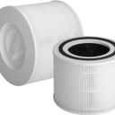 Core 300 Air Purifier Replacement HEPA Filter 3-in-1 Balance for LEVOIT Core 300-P/300S, H13 True HEPA + Activated Carbon, 99.97% Dust Pollen Pet Dander Smoke, 2 Pack (White)