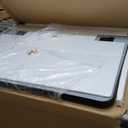 Bathroom Mirror 40x30 Inch Black Metal Framed Rounded Rectangle Vanity Mirror for Wall, Over Sink, Farmhouse, Restroom, Anti-Rust, Modern Decorative, Horizontal or Vertical Hanging