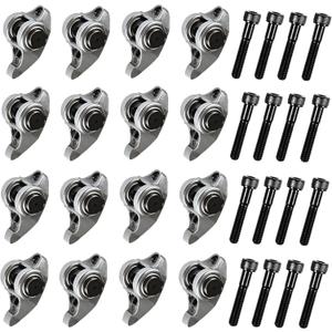 REVO Rocker Arms w/Bolts Kit For LS1/LS2/LS6/ LR4 Vortec 5300 LM7 L59 LM4 L33 for Cadillac Escalade for Chevy for GMC for Isuzu Ascender for Pontiac Firebird replace#10214664