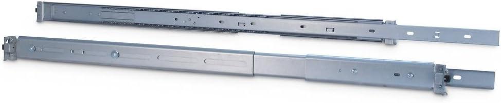 INTER TECH 48.3 Telescopic Rail Set 650 mm 2U Silver