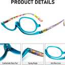MMOWW 2 Pairs Makeup Reading Glasses for Women Magnifying Flip Down Cosmetic Readers +2.0