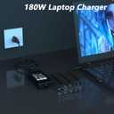 180W Docking Station Power Adapter Compatible with Dell Dock WD19S wd22tb4 ud22 K17A WD19TB WD15 Thunderbolt Monitor Pro Dock WD25 Smart SD25 Supply Cord LA180PM200 Laptop Charger 7.4 * 5.0mm