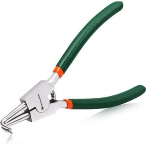 SPEEDWOX 7-Inch Circlip Pliers, Tip Diameter 0.07 Inch, External Snap Ring Pliers, Heavy Duty Precision Retaining Ring Pliers, Curved Jaws for Ring Remover Retaining