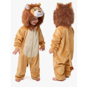 Spooktacular Creations Halloween Baby Animal Costume, Toddler Hooded Jumpsuit for Baby Halloween Dress Up Costume Party Size 12-18 Months