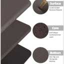 Color&Geometry 0.71" Extra Thick Anti Fatigue Cushion Kitchen Floor Mat,Easy Clean, Water & Oil Proof, Non Slip, Foam Padded Runner Rug for Front Sink,20"x 39" Brown (2.0 Version)