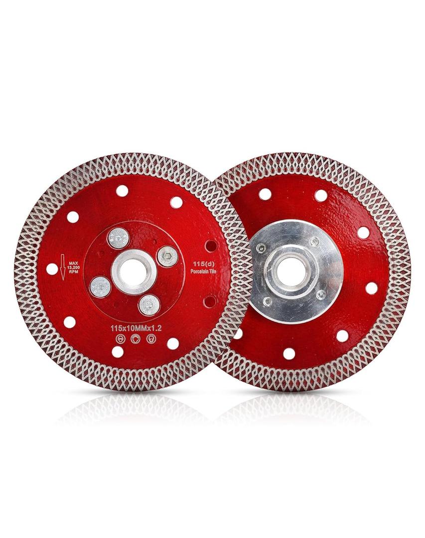 Casaverde 4.5 Inch Diamond Porcelain Saw Blades Tiles Blades with Arbor 5/8-11 Flange for Porcelain Tile Granite Marbles (F-SX-4.5)