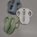 Juome Silicone Sleeves with Handles for Avent Natural Glass Baby Bottle - 3 Pack Anti Breakage Baby Bottles Holder, Compatible with Philips Avent Anti Colic Baby Bottles 8 oz