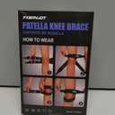 Knee Brace Patellar Tendon Support Strap for Women, Knee Pain Relief Adjustable Neoprene Knee Strap for Fitness, Excercise (Black, Large)