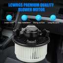 AC Blower Motor Fits for Toyota Prius Corolla 2009 2010 2011 2012 2013 2014 2015 2016 2017 HVAC Heater Blower Motor with Fan Replaces# 700249 8710302260