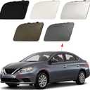 Front Bumper Tow Hook Cover Towing Eye Cap Fit for Nissan Sentra 2016 2017 2018 2019 622A03YU0H 622A0-3YU0H (Silver, left driver side) CZShiYue