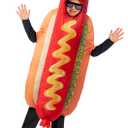 Spooktacular Creations Kids Inflatable Costume, Full Body Air Blow Up Hotdog Costume, Hotdog Inflatable Costumes for Halloween Costume Dress Up Food Themed Parties Multicolor
