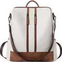 CLUCI Leather Backpack Purse for Women Convertible Travel Ladies Designer Fashion Casual College Shoulder Bag