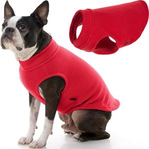 Gooby - Stretch Fleece Vest, Pullover Fleece Vest Jacket Sweater for Dogs, Red, 2X-Large (XX-Large Length (18.5"))