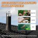YAQAERIO 8 Inch Chimney Cap, 304 Stainless Steel Stove Pipe Cap with Spark Arrestor Mesh, Dual Fastening System for 8" Inner Diameter Wood Stove Pipe