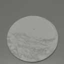 Round Marble Cheese Cutting Board Plates White 7.8IN