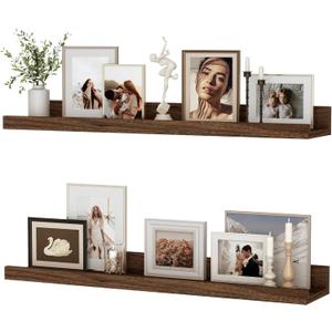 Picture Ledge Shelf, 24 inch Floating Shelves, 4.3in Deep, 2 Pack, 24 inch, Set of 2