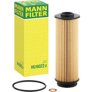 Mann Filter HU 6022 z Cartridge Oil Filter Replacement with Oil Drain Plug Gasket Compatible With BMW 540i, 540i xDrive, 740i, 740i xDrive, 745e xDrive, 840 Series, M Series, X Series, Z4