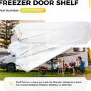 29325760655 Refrigerator Door Shelves for Dometic Americana II RV Refrigerator, Clear Door Shelf Replacement Combo Kit, 4-Pack Durable Plastic Door Bins No Long Bottle Holder (2932658012)