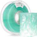 AMOLEN 3D Printer Filament Crystal PLA Transparent 1.75mm, Crystal Green Clear Printing, Low Warping & No-Bubbles, Dimensional Accuracy +/- 0.02 mm, Fits Most FDM 3D Printers, 1kg Spool(2.2lbs)