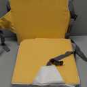 Kalawen Booster Seat for Kitchen Chair, Upgraded 2Pcs PU Washable Straps Safety Buckle Kids Toddler Booster Seat for Table (Gray-1)