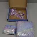 Princess Dress Up for Girls, Unicorn Light up Princess Cape Princess Dress Costume Crown Gift for Girls 3 4 5 6