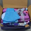 Princess Vanity for Toddlers Girls 3-5 Years Old, Kids Vanity Table and Chair Set with Magic Mirror Light Music, Toddler Makeup Dresser Set, Interactive Pretend Play Dress Up Beauty Salon Toys Gifts