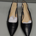 Elisabet Tang 2IN Trendy Closed Toe Slingback Kitten Heels for Women Low Dressy Pumps Wide Width Sexy for Prom Black Matte Size 10