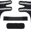 Dog Leg Support, Knee Pads with Reflective Stripes, Adjustable pet Injury Protection (M)