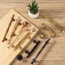 Antique Brass Cabinet Pulls 7-1/2 Inch(192mm) Hole Center,Vintage Retro Zinc Alloy Solid Drawer Pull Dresser Cabinet Handles Hardware for Bedroom, Kitchen 6 Pack 