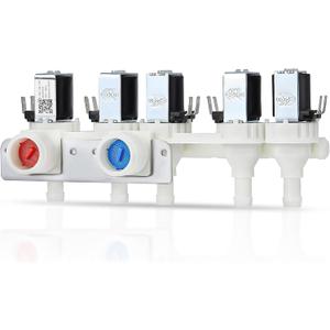 For WH23X29553 GE Water Inlet Valve, For GE Washer Water Inlet Valve Replace PS12743643 AP6983554 EAP12743643 33090202 0024000126GA Compatible with General Electric, Hotpoint, RCA