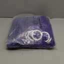 Peomeise 100pcs Purple Spandex Chair Sashes with Buckle Slider for Wedding, Party Decoration, 13.8*5.5 inch