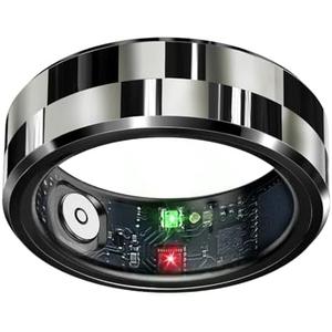 Zyee Syee Smart Ring for Women & Men, Fitness Tracker with Sleep Monitoring, Step Tracker, Blood Oxygen, Heart Rate, Air Gestures, No Subscription Fee, IP68 Waterproof for iOS & Android (Black,#9)
