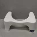 Squatty Potty Simple Curve Bathroom Toilet Stool 7" White