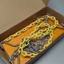 SELEWARE Hanging Wooden Swing Seat, 17.5" x 8.2", 2 Carabiners, Tree Swing for Adults and Kids, Indoor or Outdoor Backyard, 500 lbs Capacity