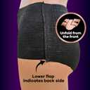 Always Discreet Boutique Incontinence and Postpartum Underwear for Women, Maximum Protection, Large, Black, 18 Count