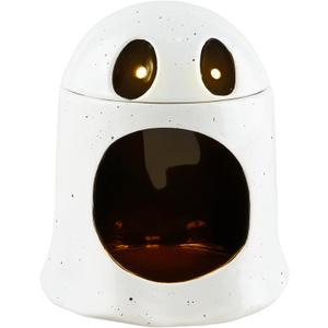 Mud Pie Open Mouth Light Up Musical Candy Container, Ghost, 6" x 4"dia