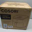 Cosori 9-in-1 TurboBlaze Air Fryer 6 Qt, PFAS-Free Ceramic Coating, 90450F, Precise Heating for Even Results, Air Fry, Roast, Bake, Broil, Dry, Frozen, Proof, Reheat, Keep Warm, 120V, Dark Gray