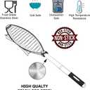 RTT Fish Grill Basket 2 Packs - Premium Stainless Steel Large Fish Basket for Grilling - Perfect for Cooking Whole Fish