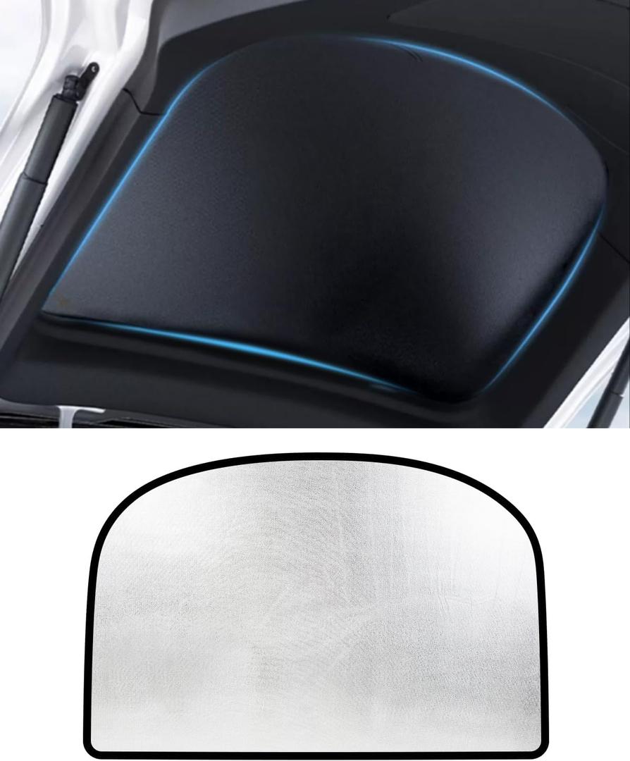 Rear Windshield Sunshade for Tesla Model 3, Foldable Rear Liftgate Sun Shade fo 2019-2025 Model 3