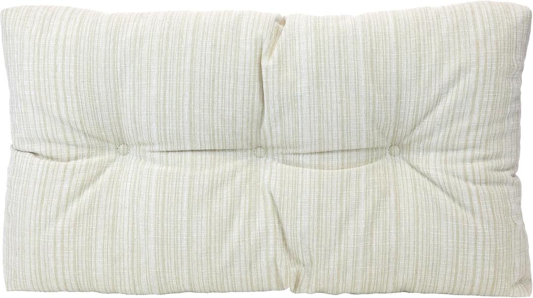 Klear Vu The Gripper Non-Slip Tufted Bench Cushion for Indoor Furniture, Assembled in USA, Entryway Storage, Bay Window, Corner Nook or Piano Seat, 27 Inches, Chenille Cream