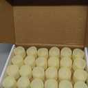 Homemory 48-Pack Novelty Flickering Flameless Tea Lights Candles, 200+Hours Battery-Operated LED Fake Candles for Wedding Table Centerpieces,Proposal,Anniversary, Ivory Base, 1.5''  H1.3'' (Warm White Glow, Ivory Base)