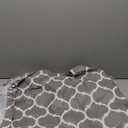 Smiry Rectangle Picnic Table Cover, Waterproof Elastic Fitted Camping Tablecloths for 6 Foot Tables, Wipeable Flannel Backed Vinyl Tablecloth Protector for Indoor, Outdoor (Grey, 30x72 Inches) (30" x 72")