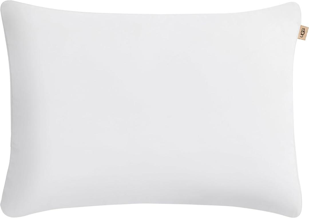 UGG Danielle Cooling Standard Size Hypoallergenic Down Alternative Luxury Hotel Bed Pillow for Stomach Back or Side Sleeper with Washable Cover for Queen Full or Twin, 20-inch x 28-inch, White