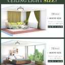 12 inch Flush Mount Ceiling Light, 2-Light Close to Ceiling Light Fixtures with Oil Rubbed Bronze Finish for Bathroom Bedroom Kitchen Hallway, 4822-ORB